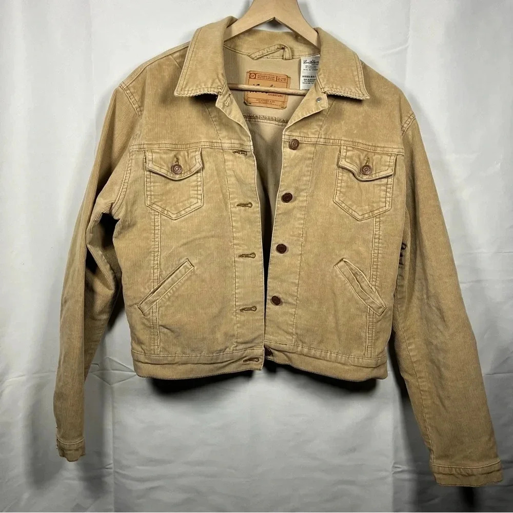 Levi's Tan Corduroy Bomber Jacket